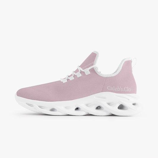 Caleb’s Clo Mesh Knit Sneakers- Light Pink