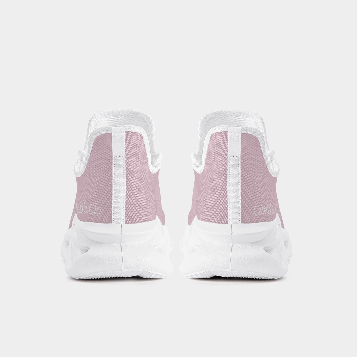 Caleb’s Clo Mesh Knit Sneakers- Light Pink