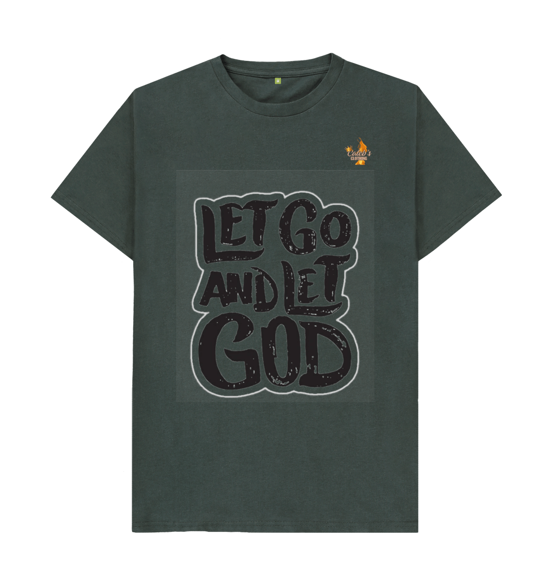 Dark Grey Let Go and Let God T-shirt